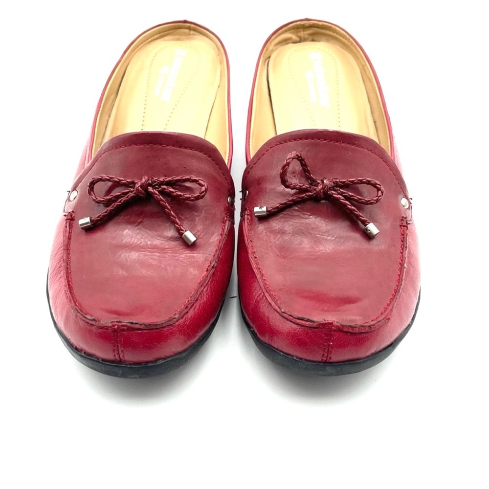 Naturalizer Red Leather Loafers 9.5